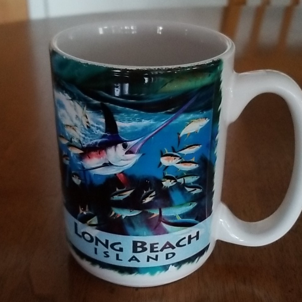 Cuppa Guy Harvey Marlin Long Island Beach Mug